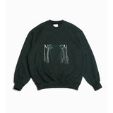 OVERSIZE MOSOON-EMBROIDERED SWEATSHIRT · GREEN