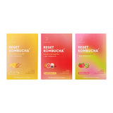 RESET Kombucha 3 Flavor Bundle (Lemon Giner, Strawberry Kiwi, Grapefruit Black Tea)