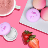 Hello Kitty Macaron Lip Balm - Strawberry Rose Latte